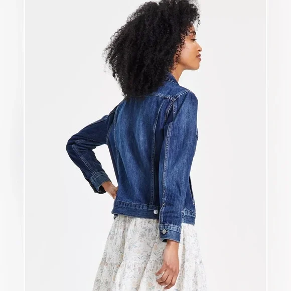 LUCKY BRAND Cotton Denim Trucker Jacket - Picture 5 of 15